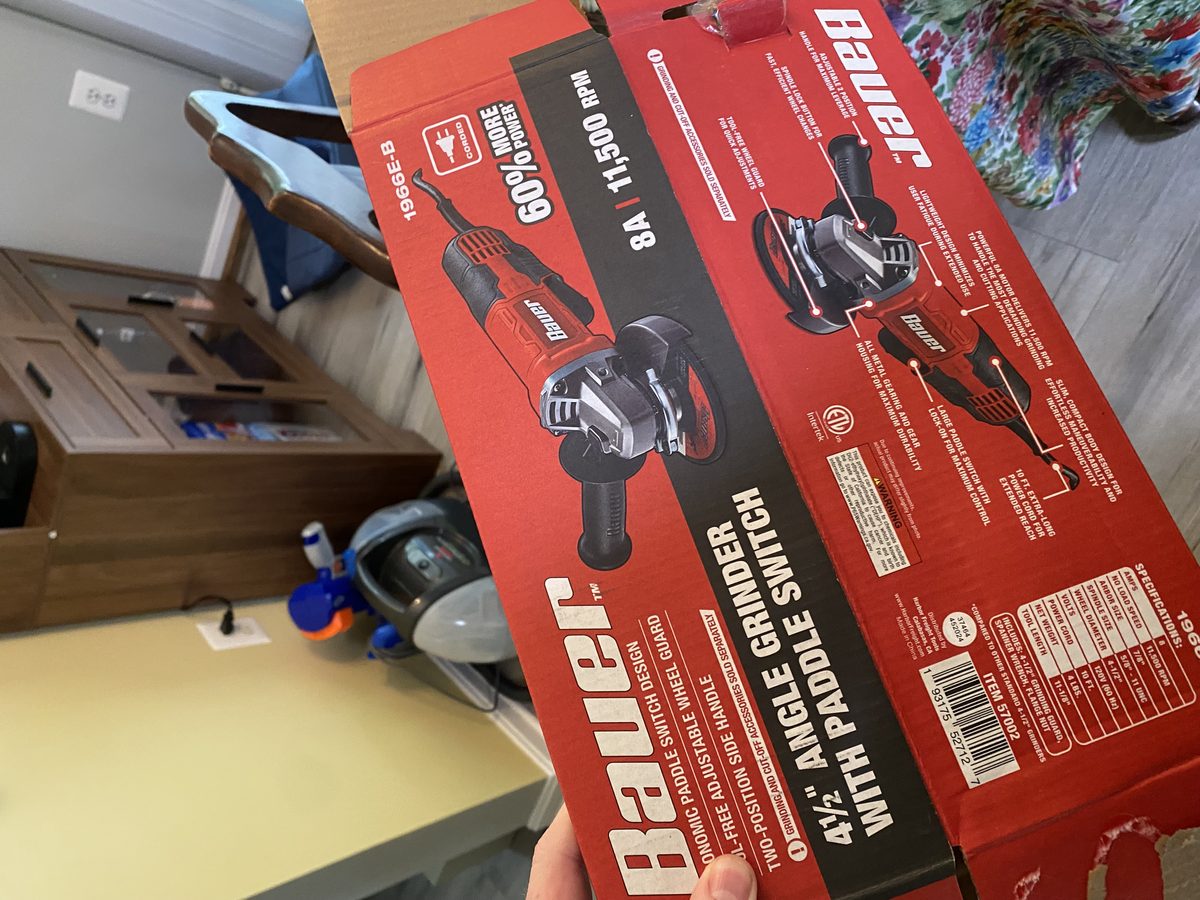 4.5” grinder (Bauer)